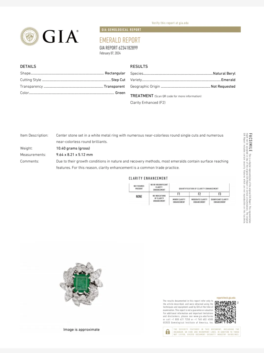 The Alston - Vintage GIA Graded Emerald Diamonds White Gold Cocktail Ring