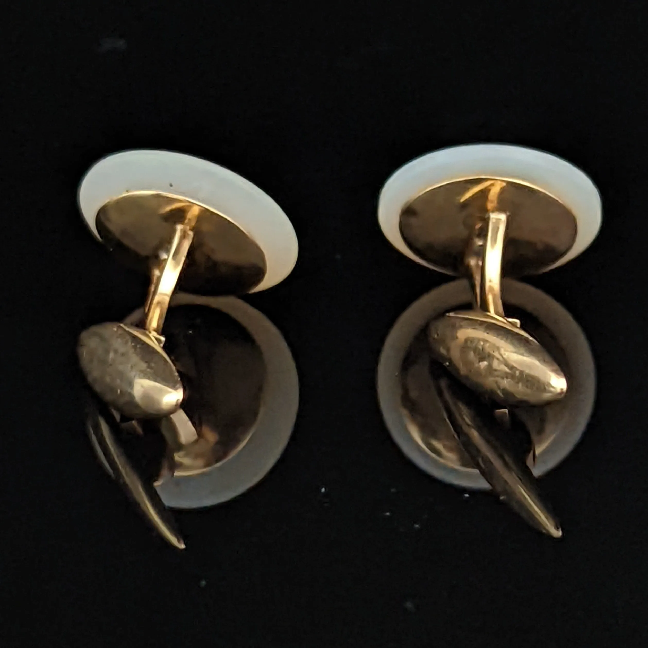 The Delft - Vintage Pearl MOP 14k Gold Cufflinks