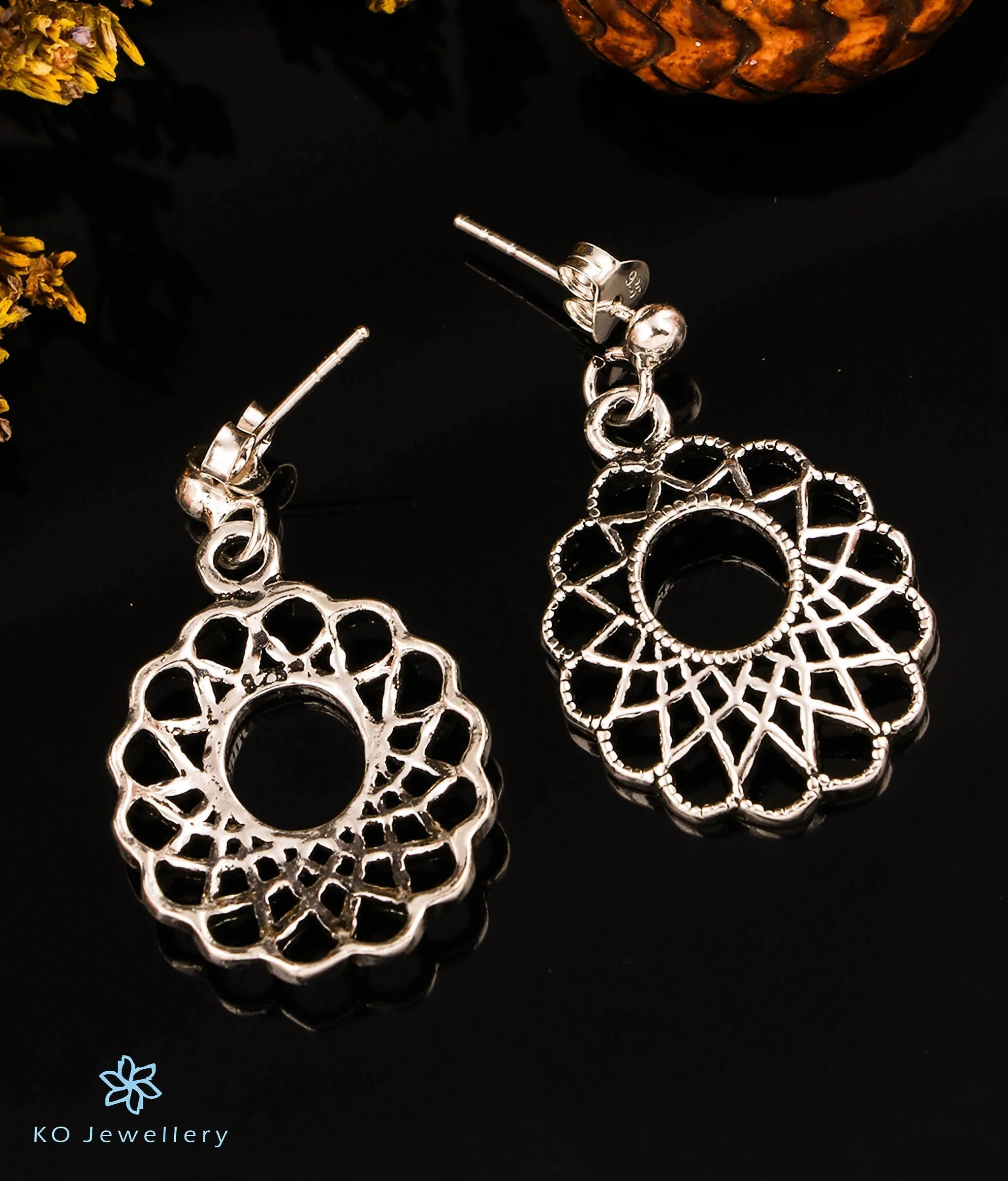 The Spiralling Silver Earrings