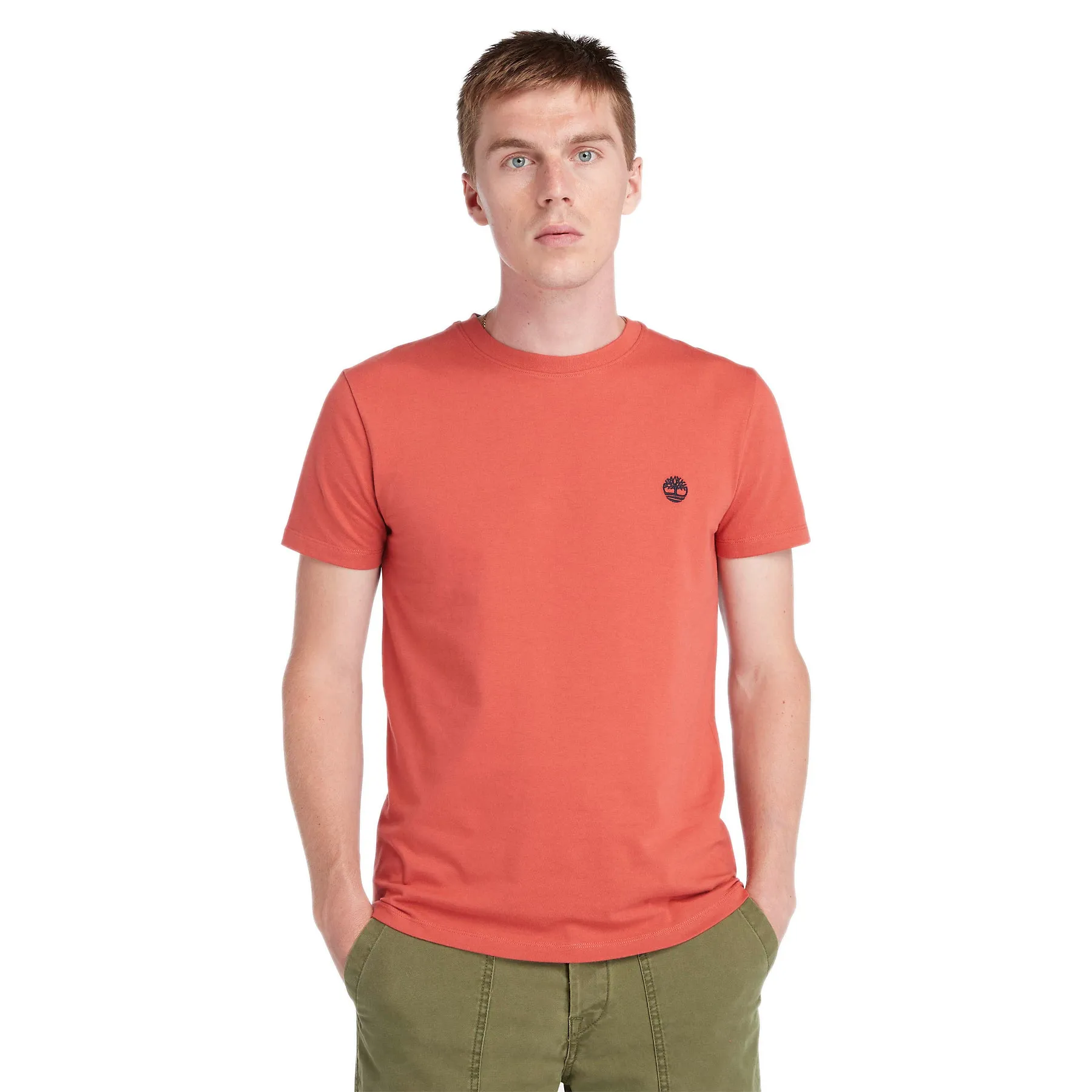 Timberland Mens Crew Neck T Shirt 'Dunstan River Jersey Crew' Slim Fit - Short Sleeved