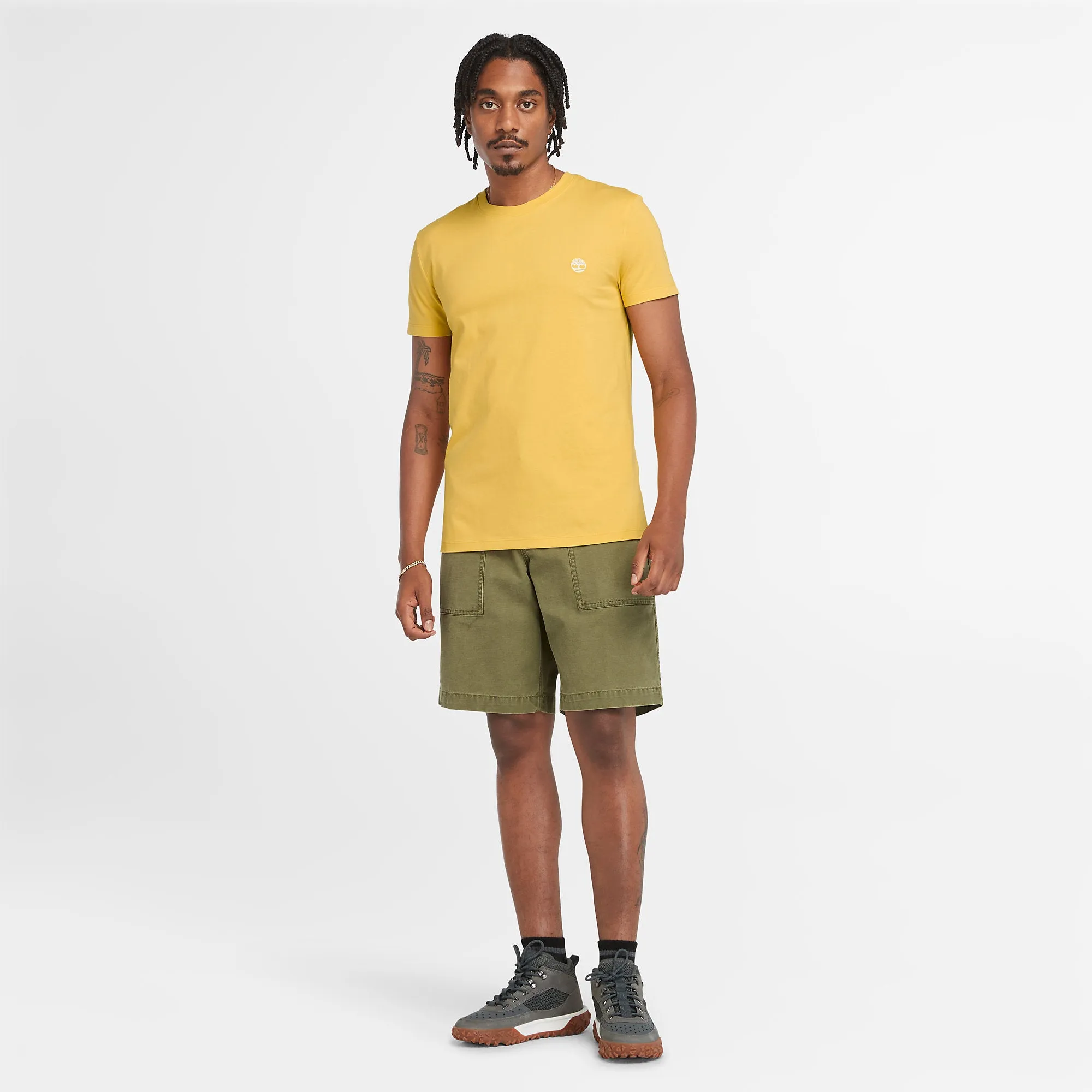 Timberland Mens Crew Neck T Shirt 'Dunstan River Jersey Crew' Slim Fit - Short Sleeved