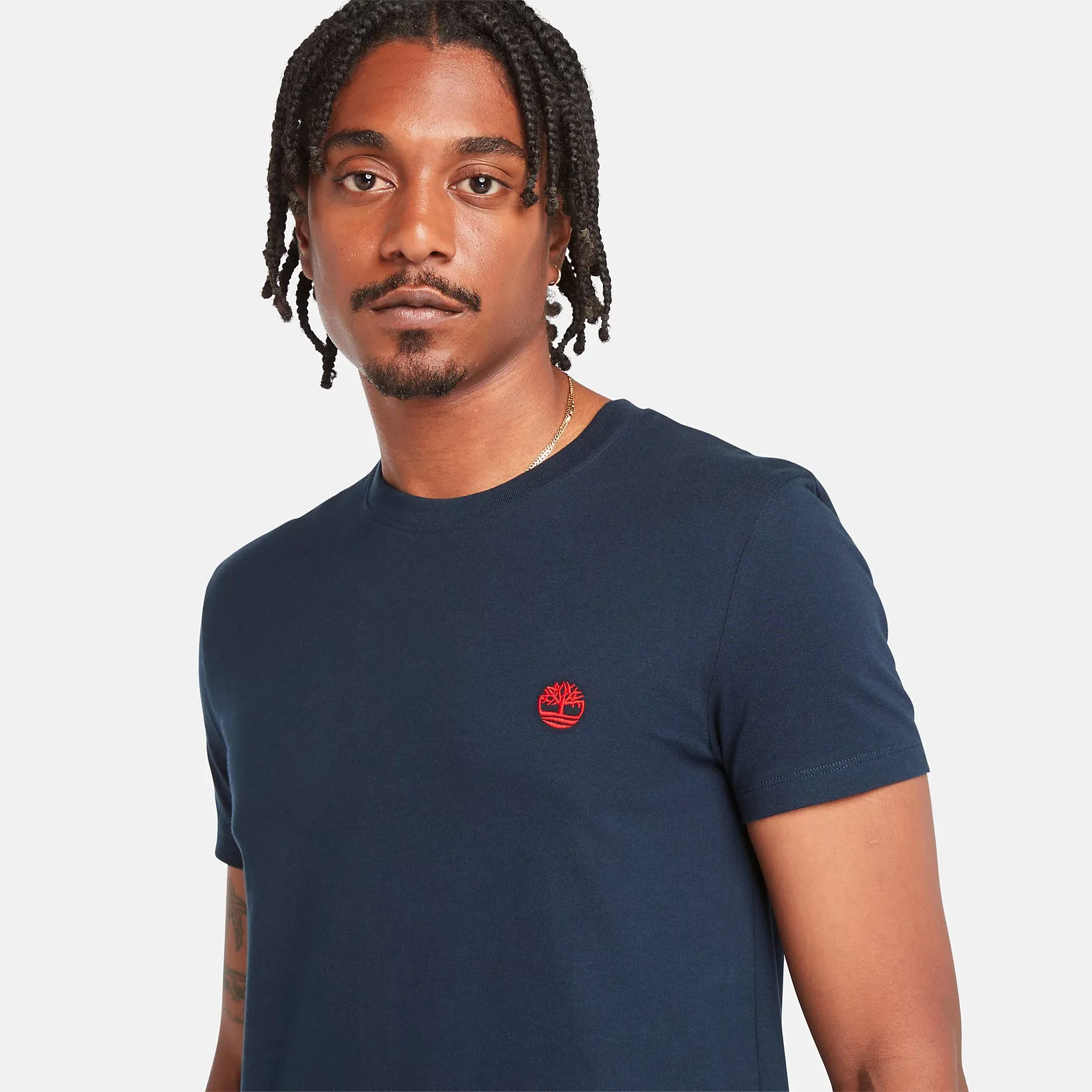 Timberland Mens Crew Neck T Shirt 'Dunstan River Jersey Crew' Slim Fit - Short Sleeved