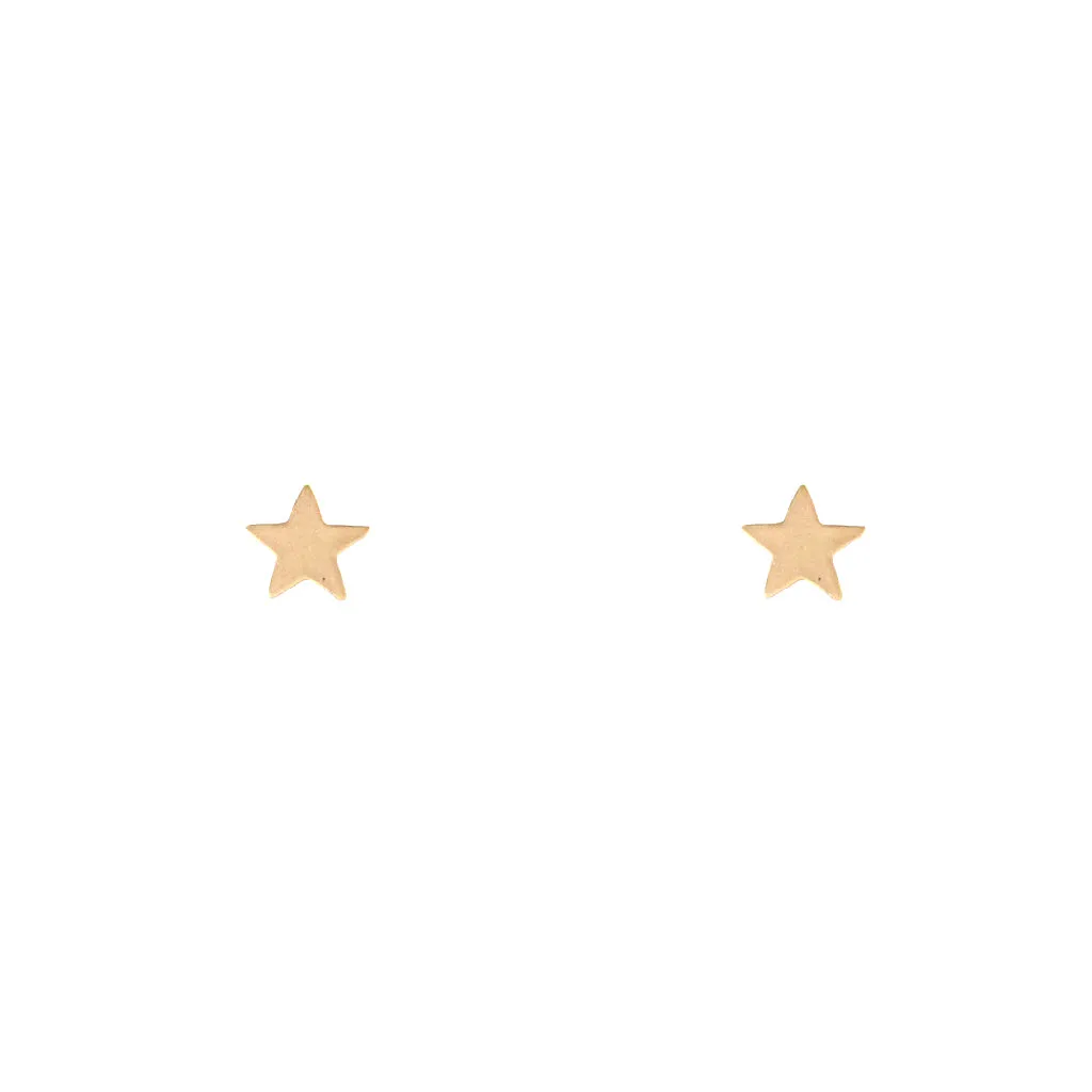 Tiny Charm Post Earrings - Teeny Star