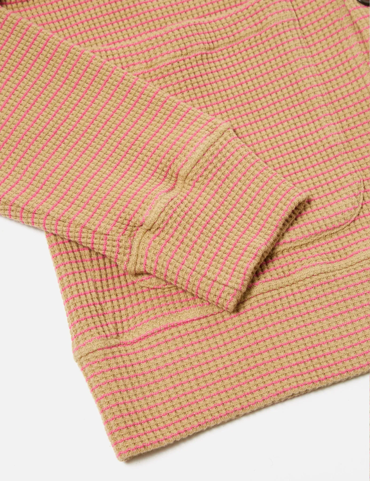 Universal Works Dickie Fluro Cardigan - Summer Oak/Pink