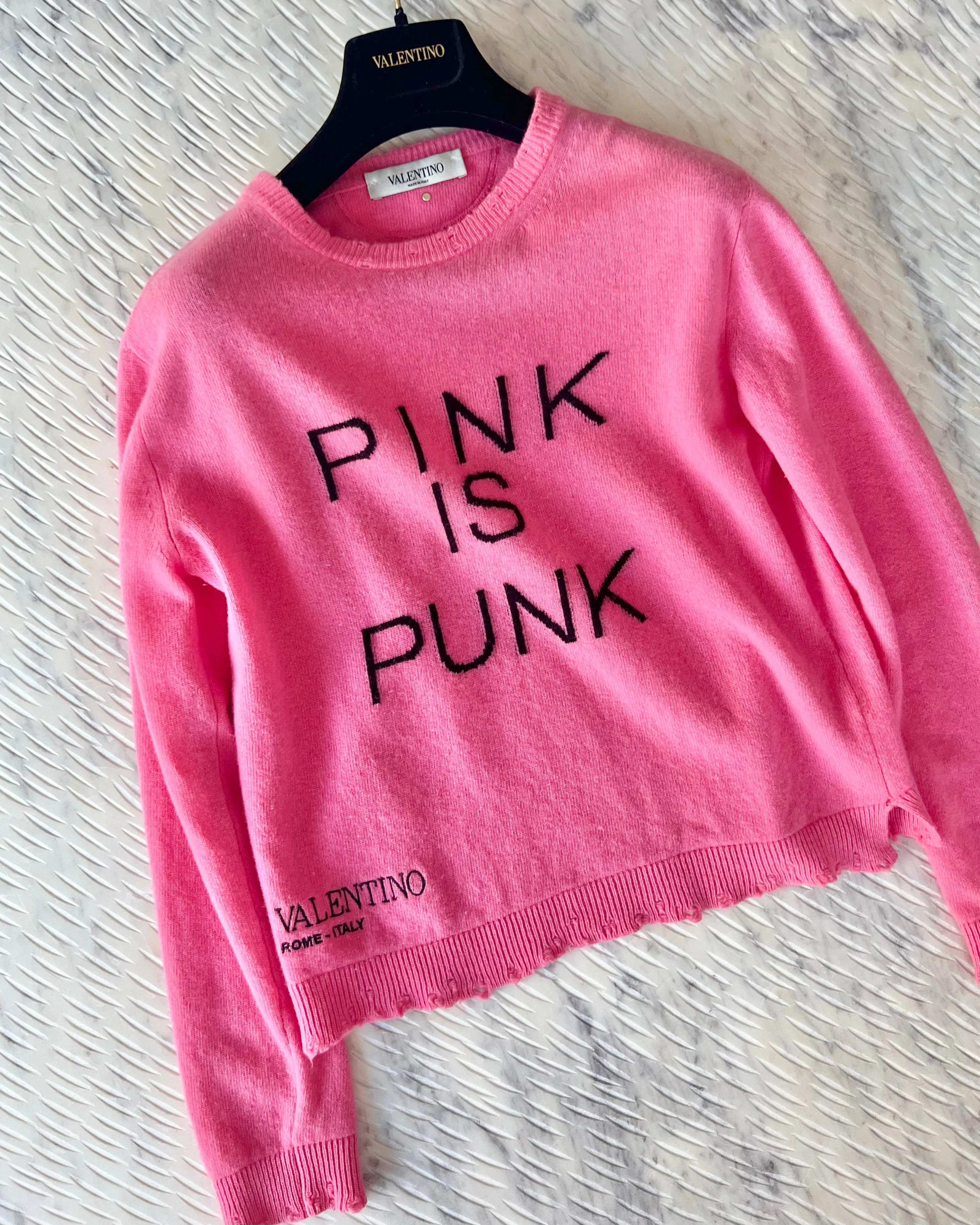 Valentino Pink Is Punk Sweater