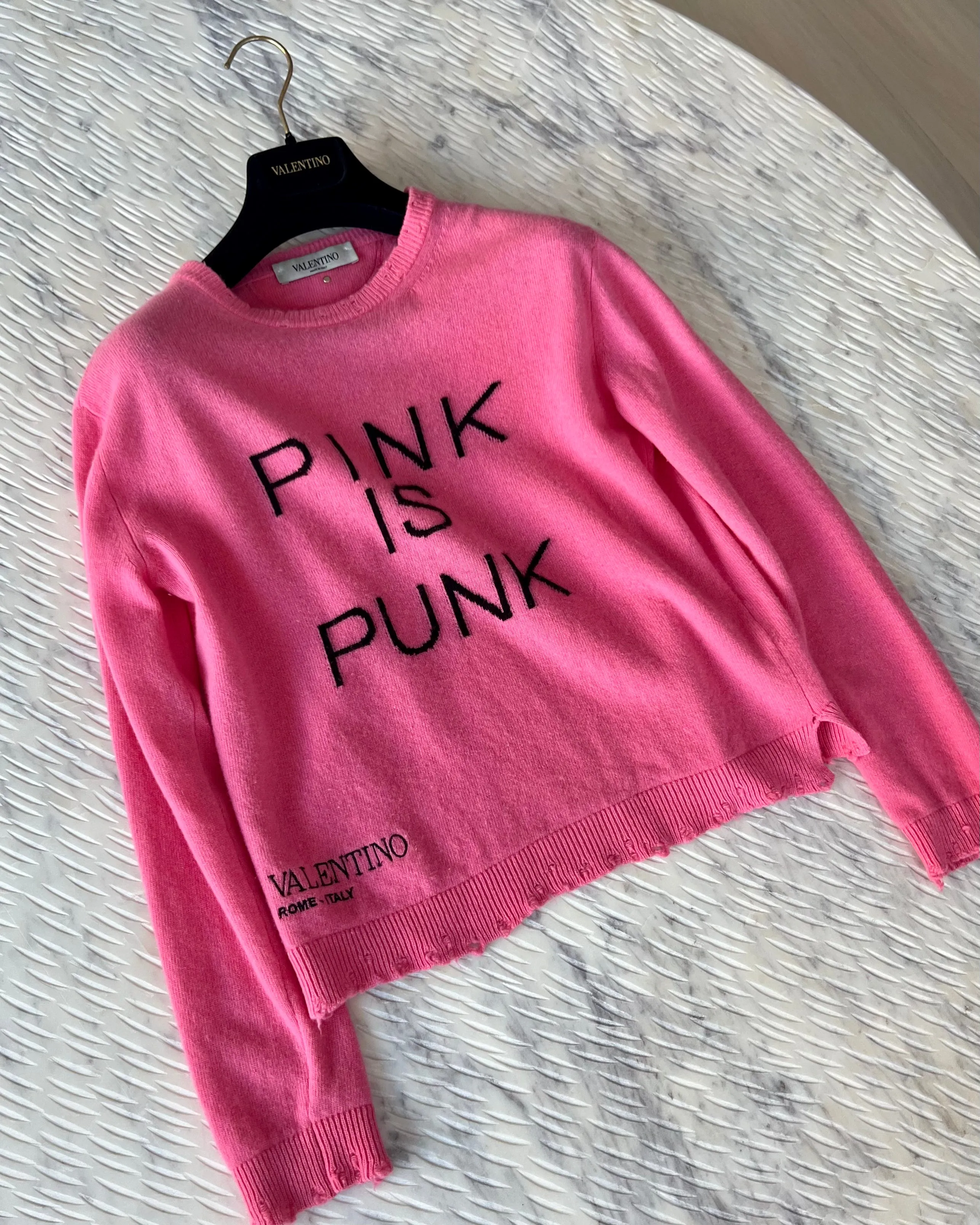 Valentino Pink Is Punk Sweater