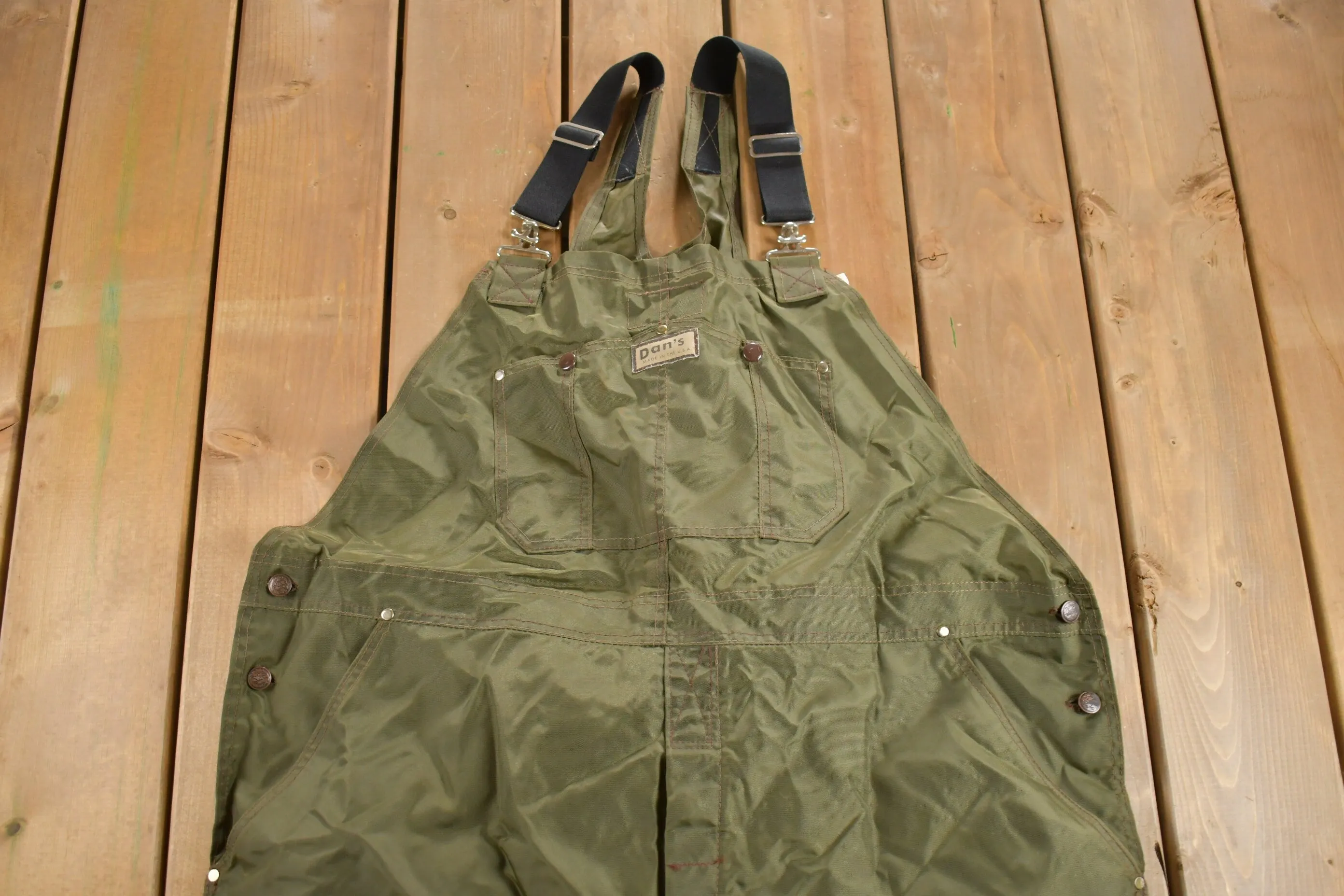 Vintage 1970s Dans Briar Proof Hunting Overalls / Vintage Overalls / Streetwear / Outdoorsman / Made in USA / Hunting Gear / Fishing