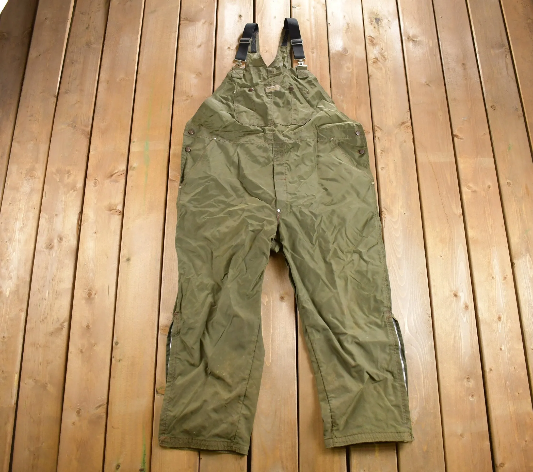 Vintage 1970s Dans Briar Proof Hunting Overalls / Vintage Overalls / Streetwear / Outdoorsman / Made in USA / Hunting Gear / Fishing