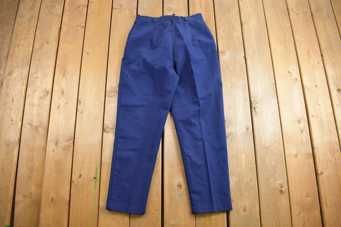 Vintage 1970s Pleated Trousers Size 29 x 27.5 / 70s Pants / Union Made in USA / True Vintage / 70s Slacks / Polyester Trousers