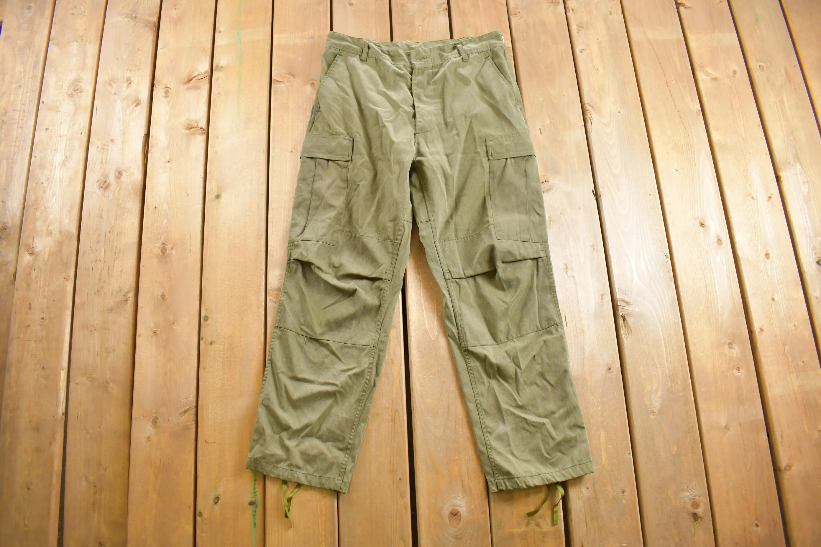 Vintage 1970s US Military Wool Trousers Size 35 - 39 x 28 / True Vintage / Army Pants / Military Pant's / Militaria