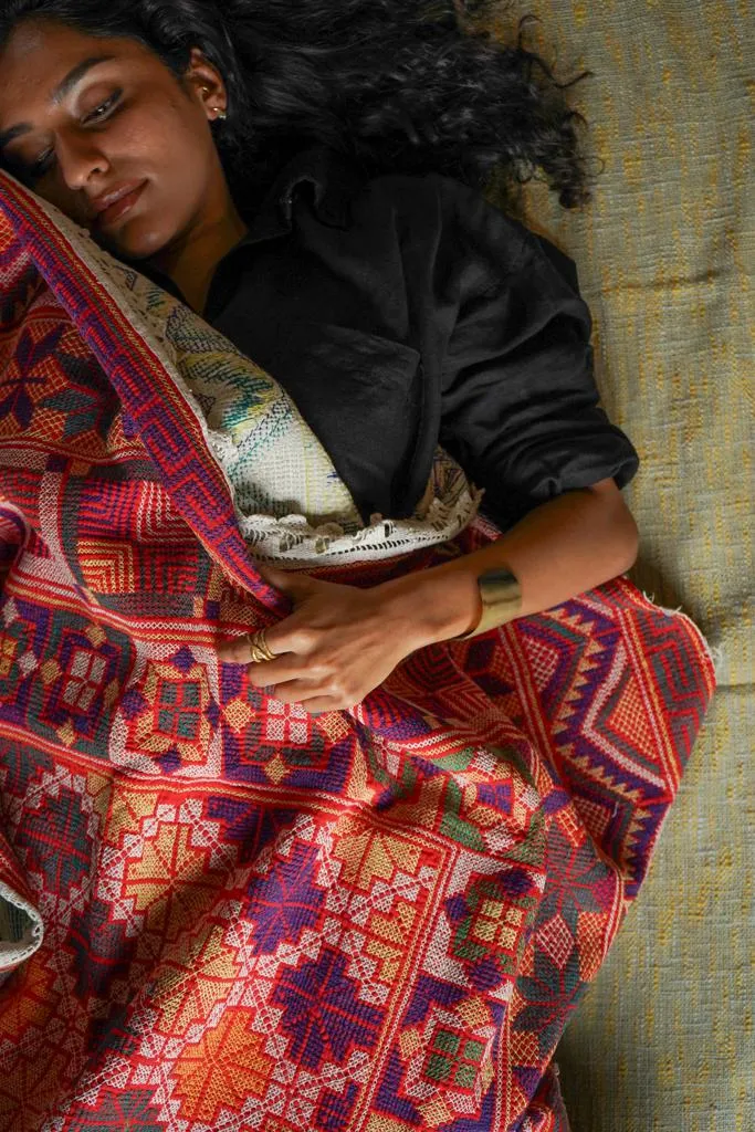 Vintage Kantha Throw 6