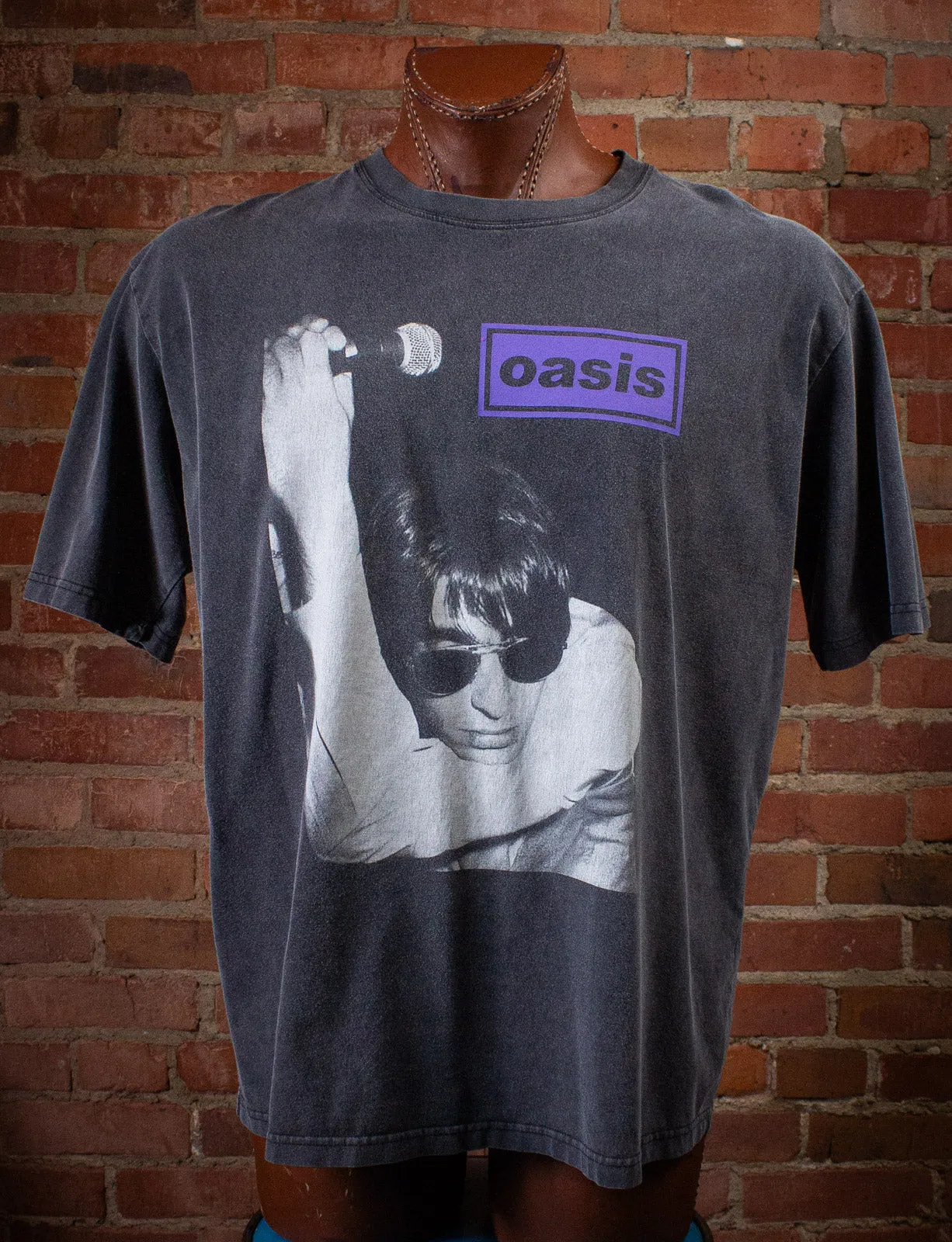 Vintage Oasis Dublin Concert T Shirt 1996 Grey XL