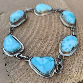 Vintage Sterling Silver Turquoise Bracelet