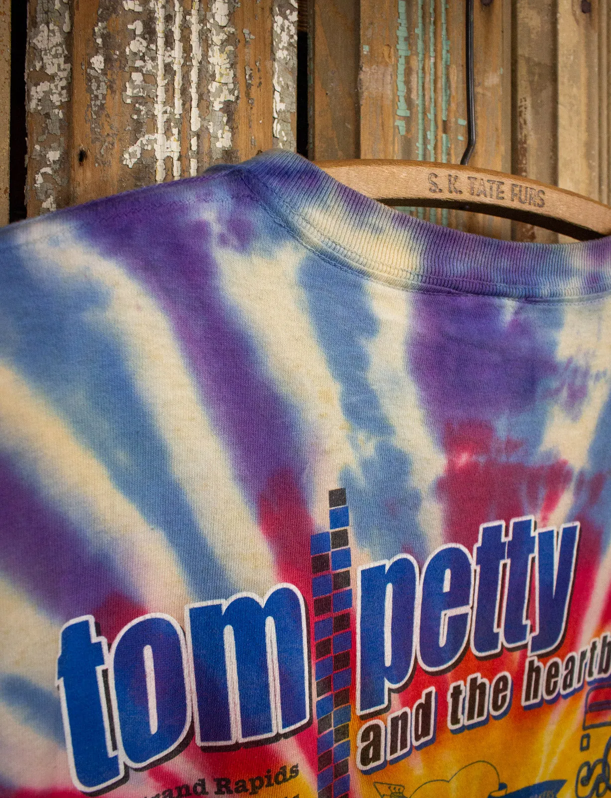 Vintage Tom Petty US Tour Concert T Shirt 2002 Tie Dye XL