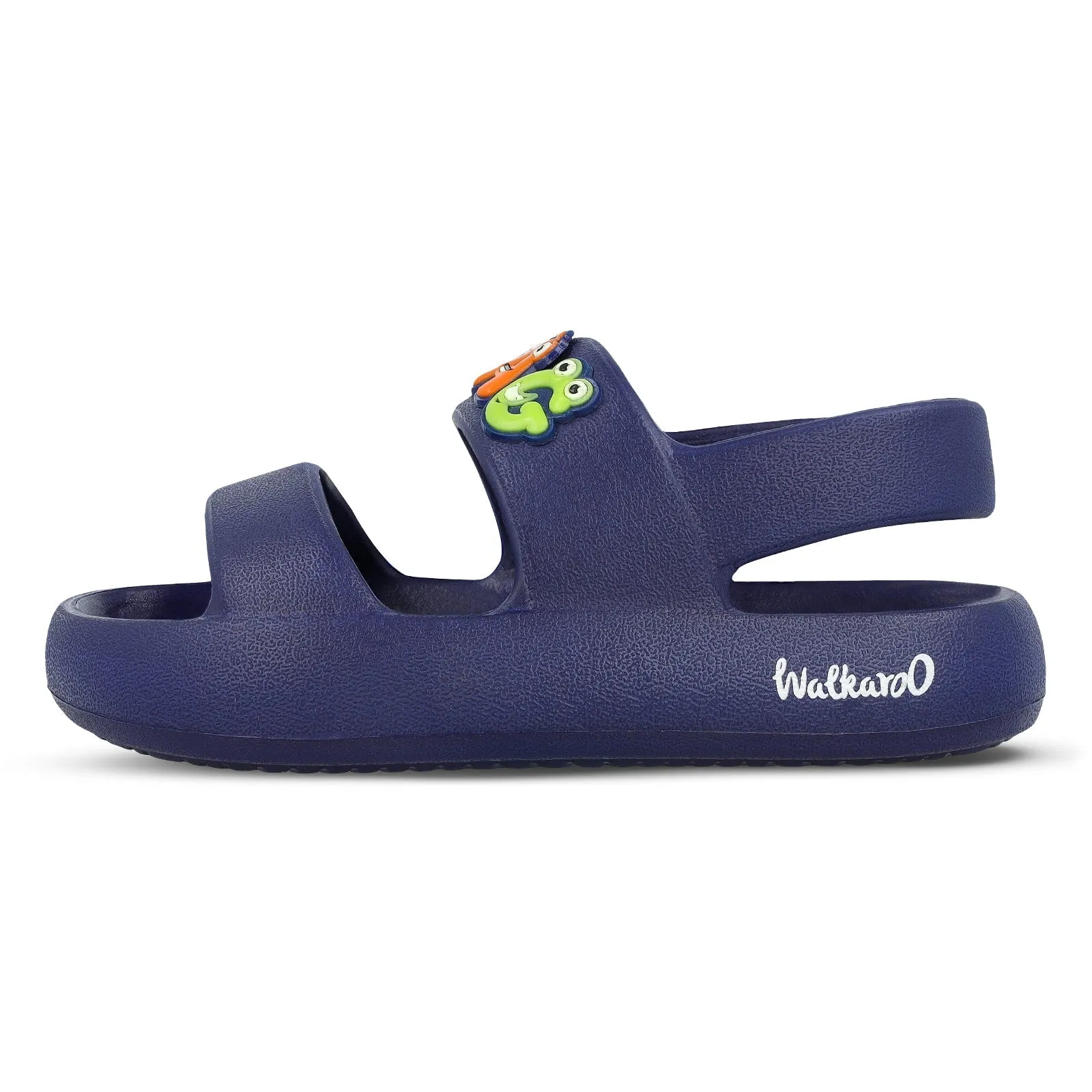 Walkaroo Kids Solid Clog Sandals  - WK374 Navy Blue