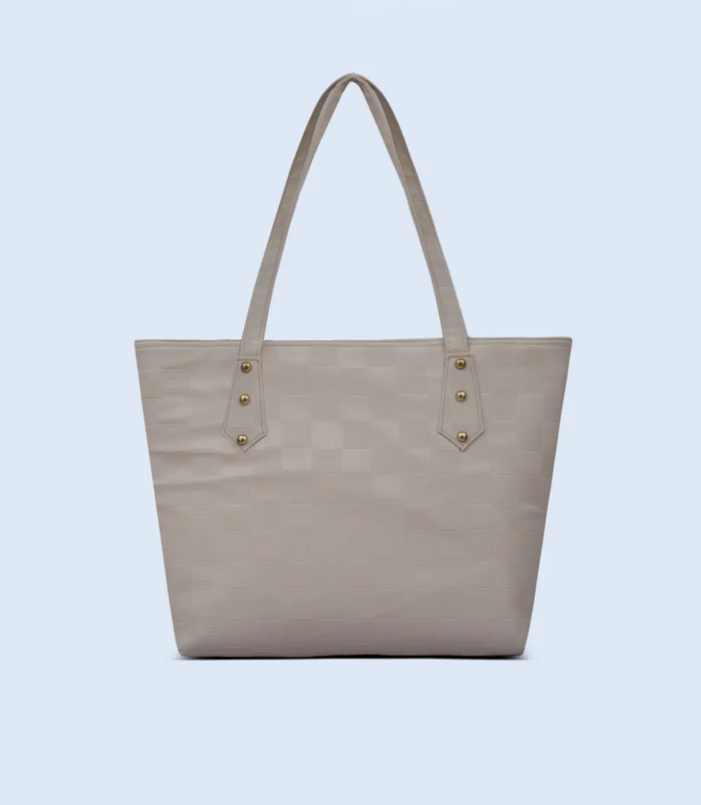 WB2394-BEIGE-Women Shoulder Bag