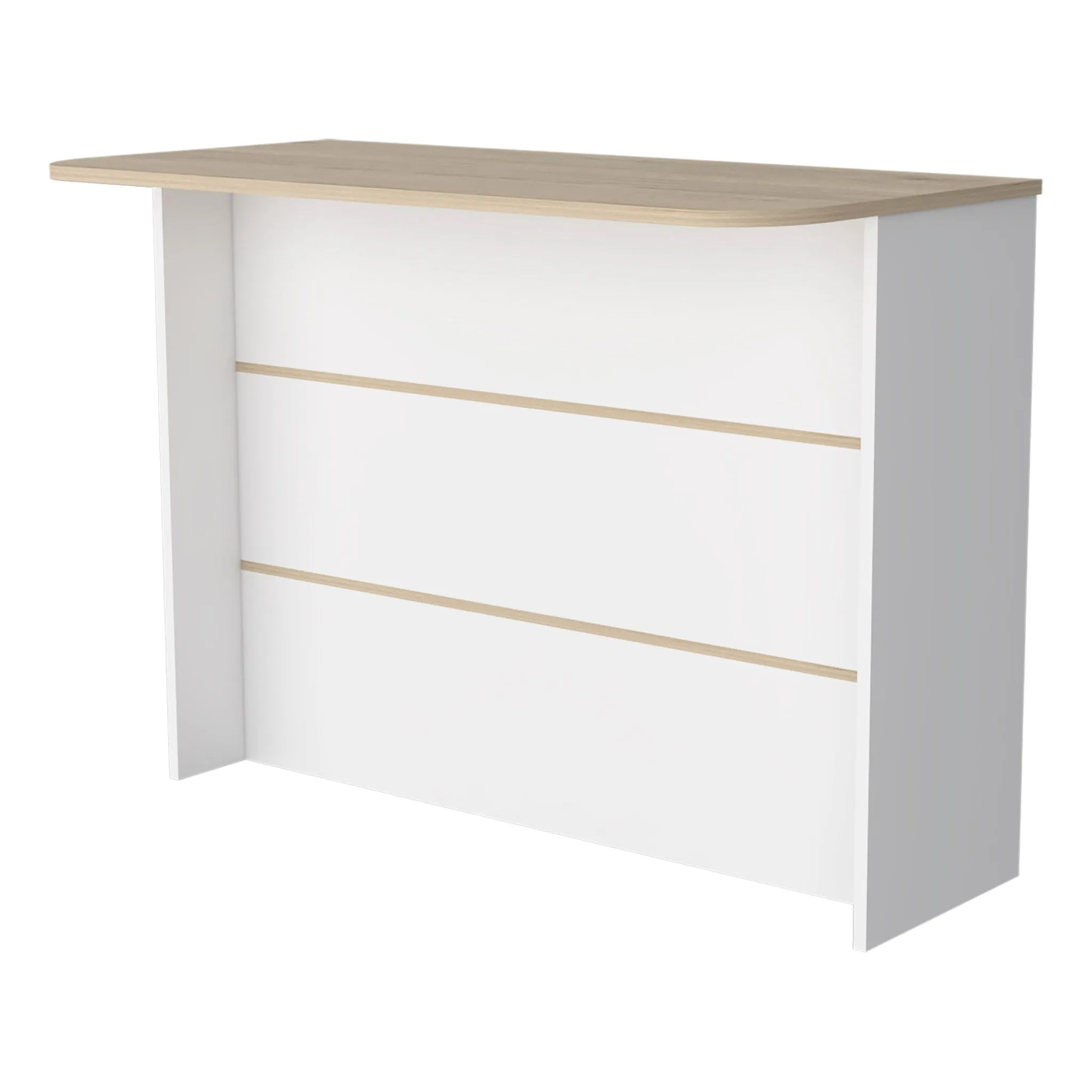 White 47 Kitchen Island With Storage