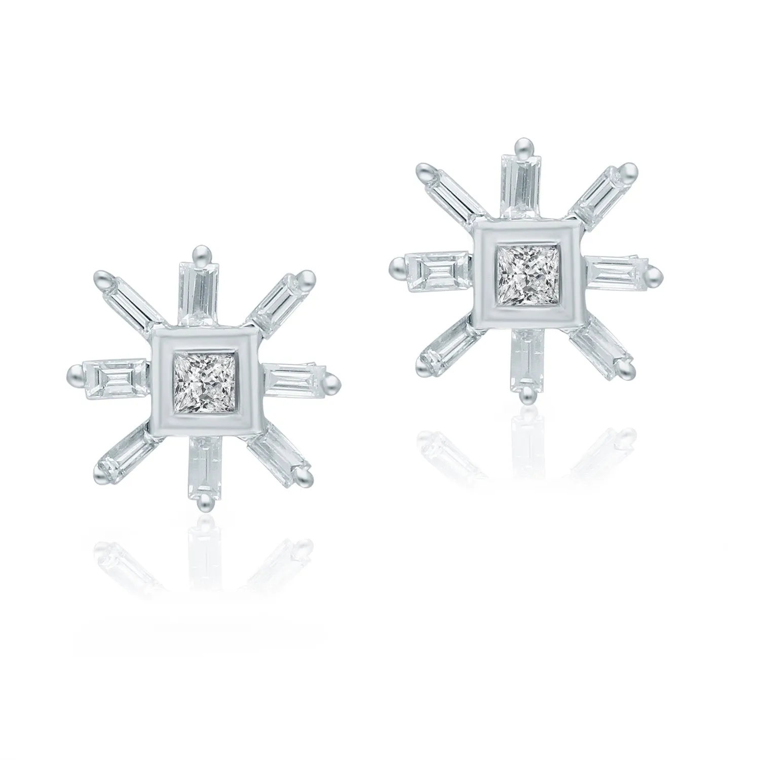 White Gold Diamond Legendary Stud Earrings