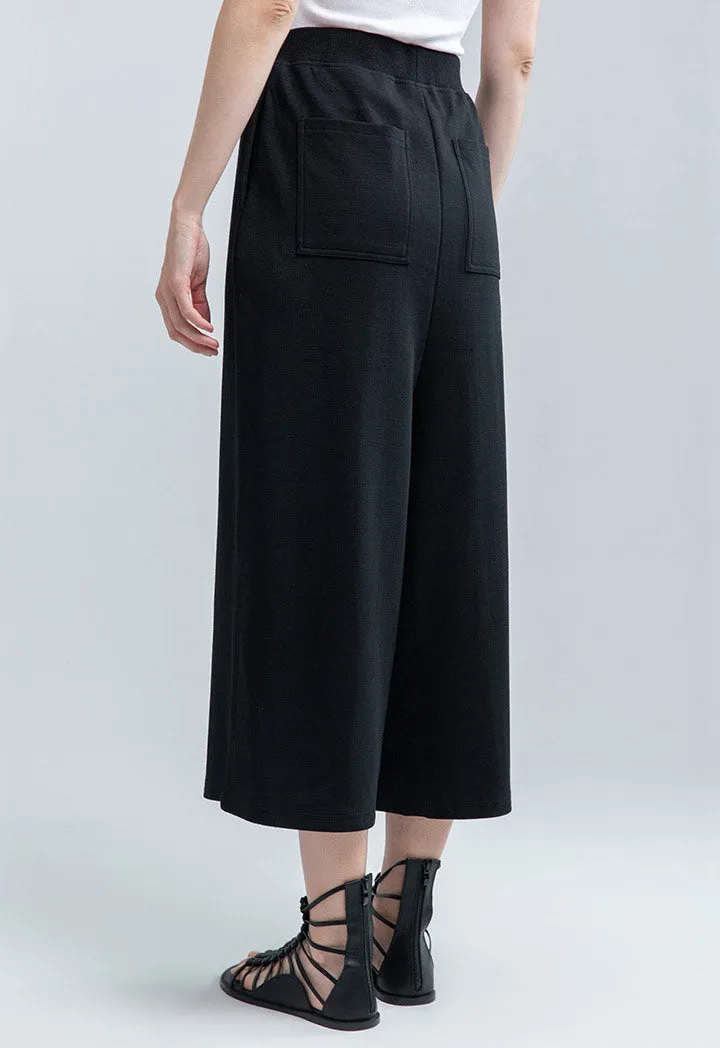 Wide Leg Solid Trouser