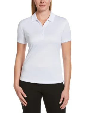 Womens Solid Swing Tech Polo