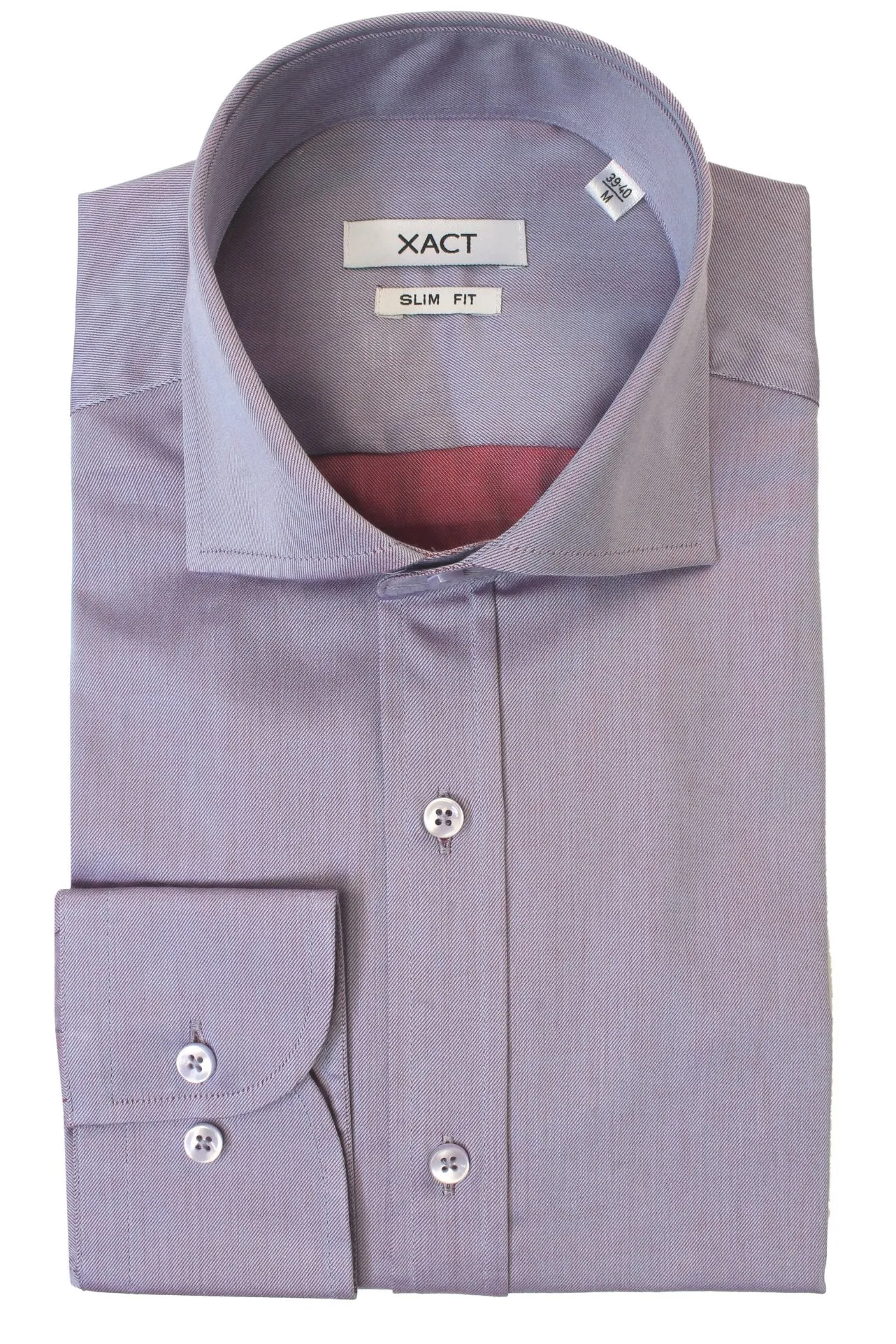 Xact Men's Formal Business Shirt - Premium 100% Cotton, Long Sleeved